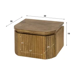 WoonStijl Nachtkastje XS zwevend 1L Wave