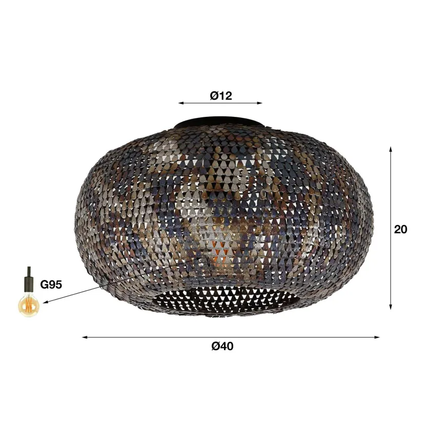 WoonStijl Plafondlamp Ø40 armor
