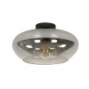 WoonStijl Plafondlamp elevate glass smoke grey