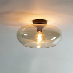 WoonStijl Plafondlamp elevate glass amber