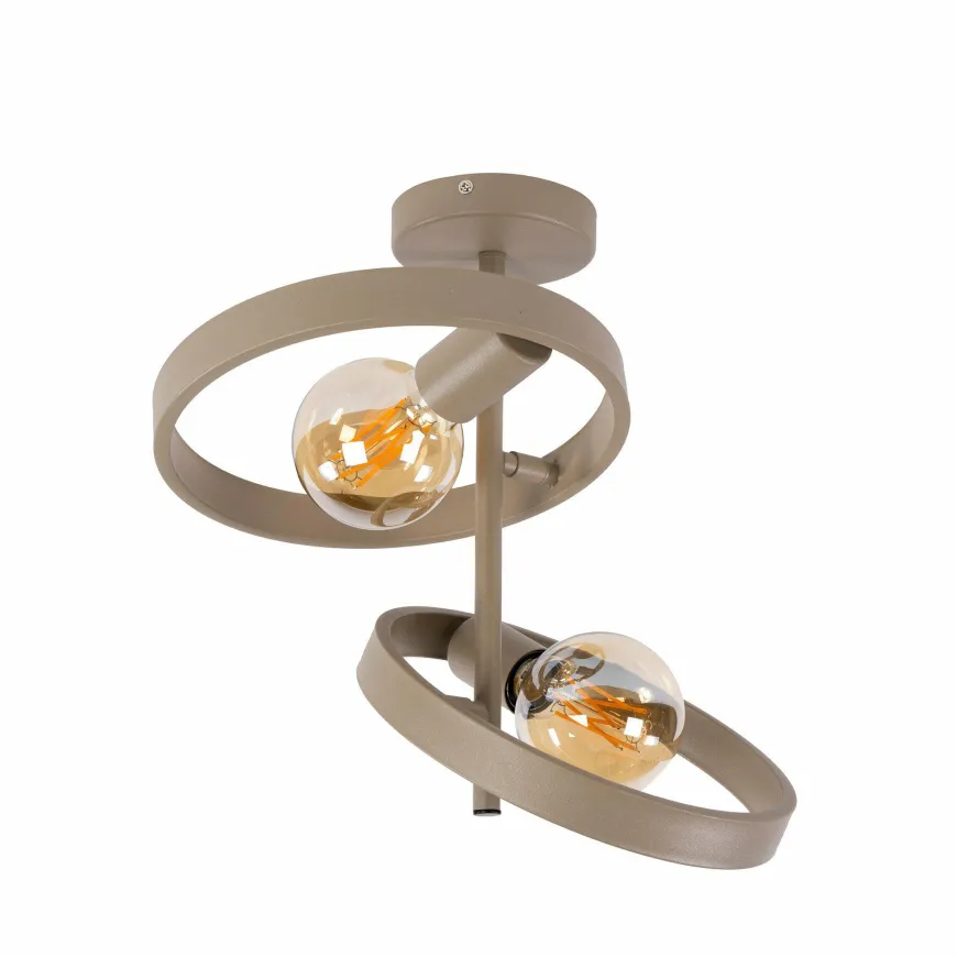 WoonStijl Plafondlamp 2L hover beige