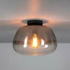 WoonStijl Plafondlamp Pulse Shaded Smoke grey glas