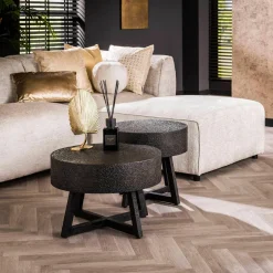 WoonStijl Salontafel Ø50 bulky ferro