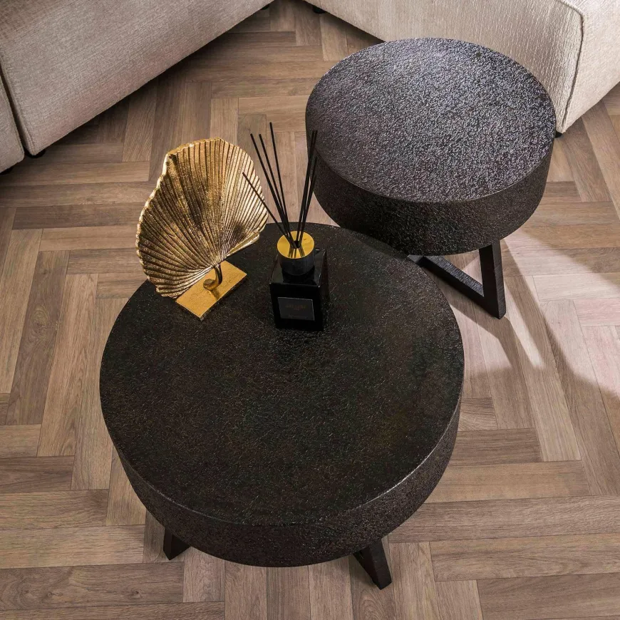 WoonStijl Salontafel Ø50 bulky ferro