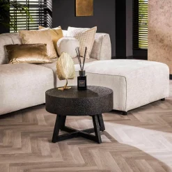 WoonStijl Salontafel Ø60 low bulky ferro