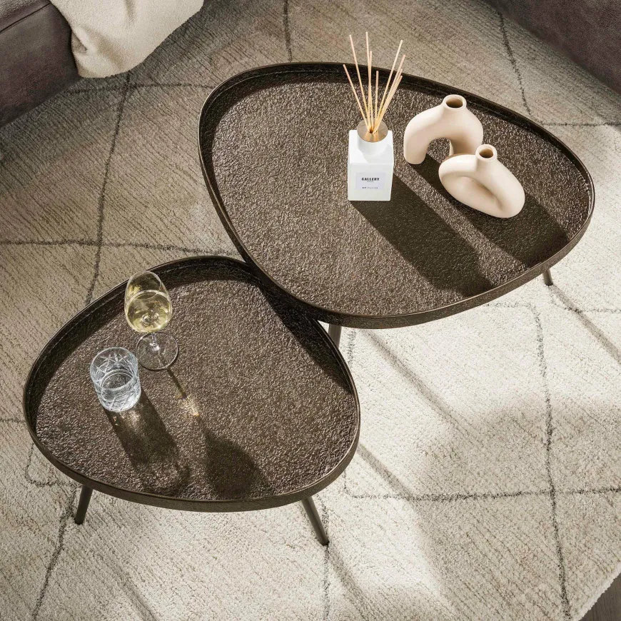 WoonStijl Salontafel Contour driehoekig set van 2