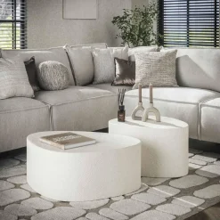 WoonStijl Salontafel driehoekig stone - set van 2