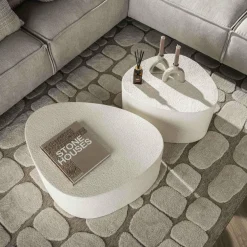 WoonStijl Salontafel driehoekig stone - set van 2