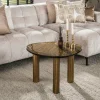 WoonStijl Salontafel L Eclipse goud antiek finish