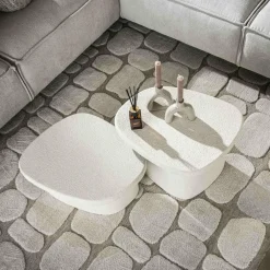 WoonStijl Salontafel L stone organisch set van 2