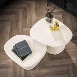 WoonStijl Salontafel L stone organisch set van 2