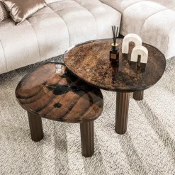 WoonStijl Salontafel M Eclipse koper antiek finish