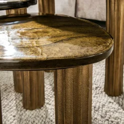 WoonStijl Salontafel M Eclipse goud antiek finish