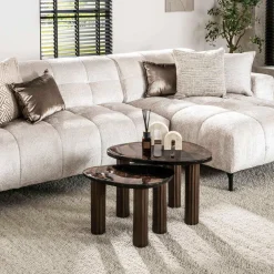WoonStijl Salontafel S Eclipse koper antiek finish