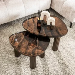 WoonStijl Salontafel S Eclipse koper antiek finish
