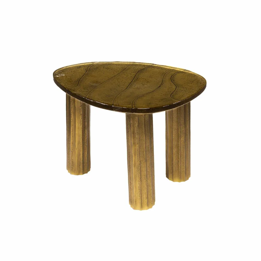 WoonStijl Salontafel S Eclipse goud antiek finish