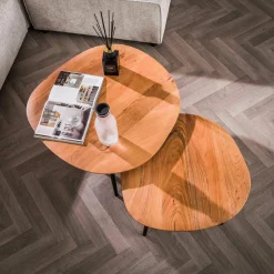 WoonStijl Salontafel set van 2 Rock organisch