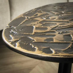 WoonStijl Salontafel set van 3 vierhoekig patina metal