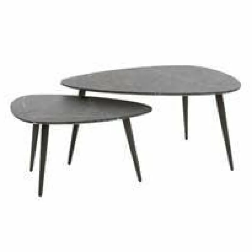 WoonStijl Salontafel set van 2 pear shaped organisch
