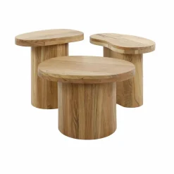 WoonStijl Salontafel Shape set van 3 acacia