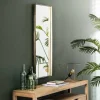 WoonStijl Spiegel 40x100 opstaande rand goudkleurig