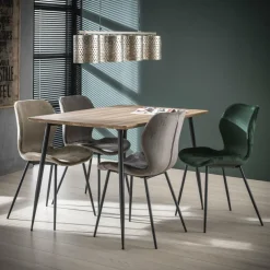 WoonStijl Stoel velvet ronde buis Antraciet velvet
