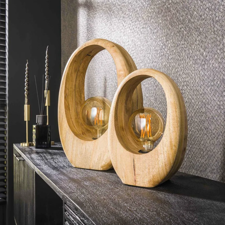 WoonStijl Tafellamp Arch wood M