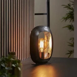 WoonStijl Tafellamp Arch M Zwart nikkel