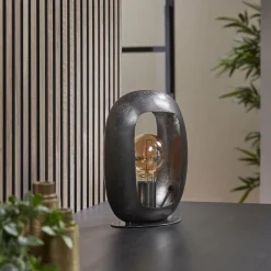 WoonStijl Tafellamp Arch M Zwart nikkel
