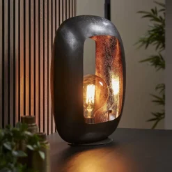 WoonStijl Tafellamp Arch XL Zwart nikkel