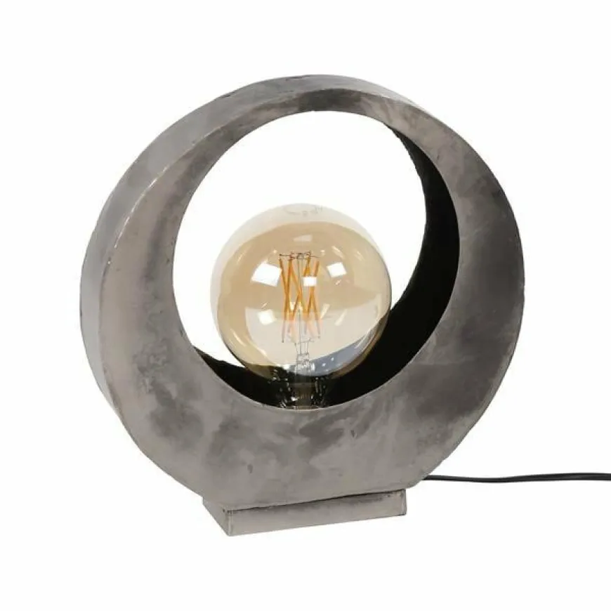 WoonStijl Tafellamp full moon / oud zilver