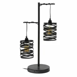 WoonStijl Tafellamp 2L spindle / Slate grey
