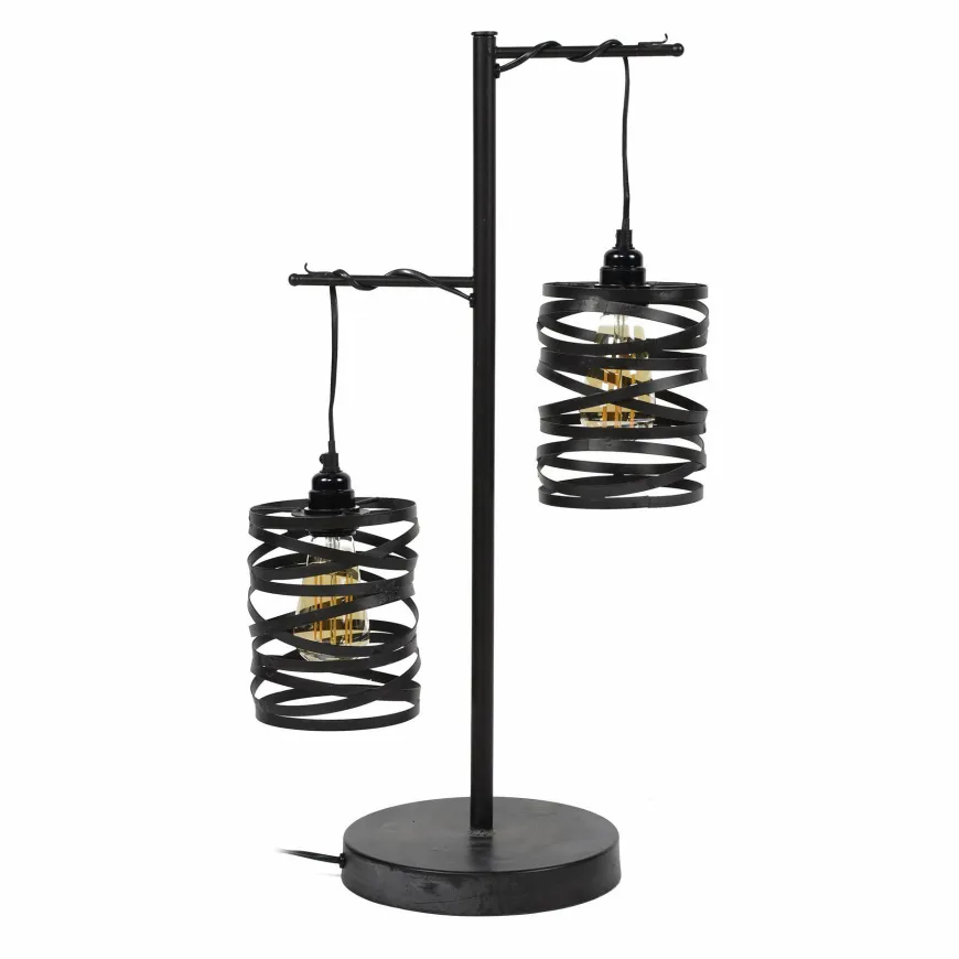 WoonStijl Tafellamp 2L spindle / Slate grey