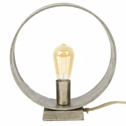 WoonStijl Tafellamp Loop / Antiek Nikkel