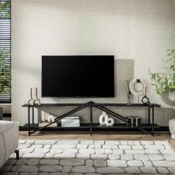 WoonStijl TV-meubel 'Piega' 220 cm teak grijs