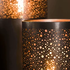 WoonStijl Vloerlamp Ø20 cilinder 60cm / Zwart nikkel