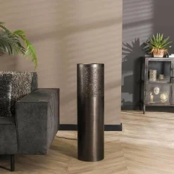 WoonStijl Vloerlamp Ø25 cilinder 90cm / Zwart nikkel