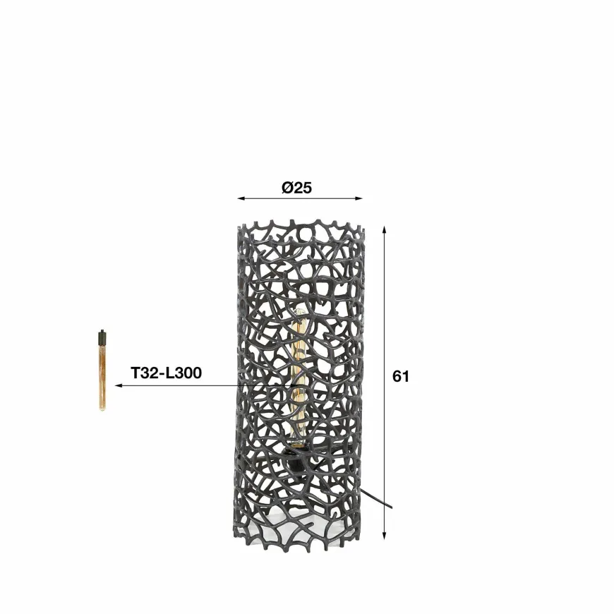 WoonStijl Vloerlamp Ø25 weaver cylinder M