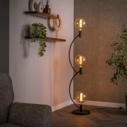 WoonStijl Vloerlamp Arcus 3-lichts / Sienna bruin
