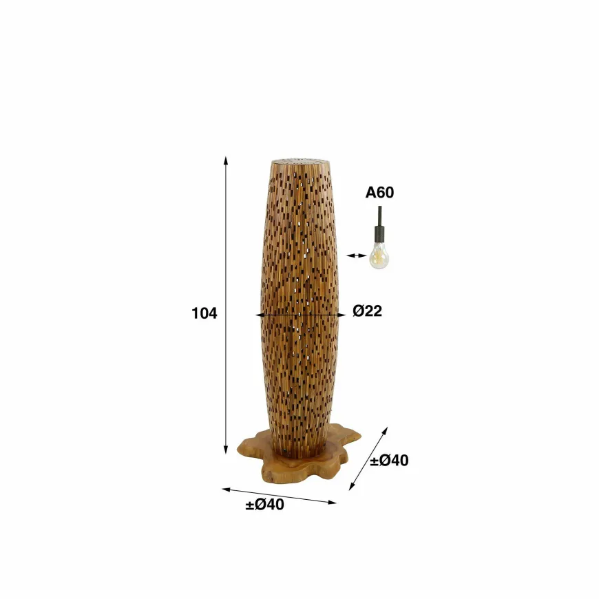 WoonStijl Vloerlamp Bars S
