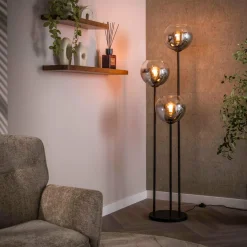 WoonStijl Vloerlamp Bubble Shaded 3-lichts