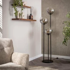 WoonStijl Vloerlamp Bubble Shaded 3-lichts