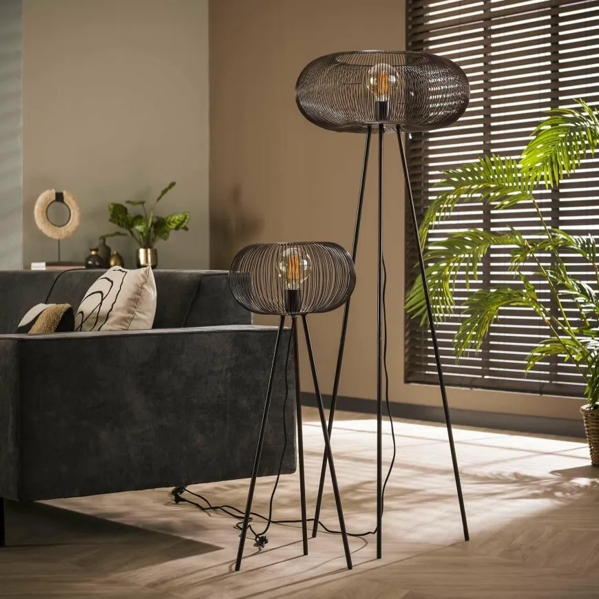 WoonStijl Vloerlamp copper twist groot