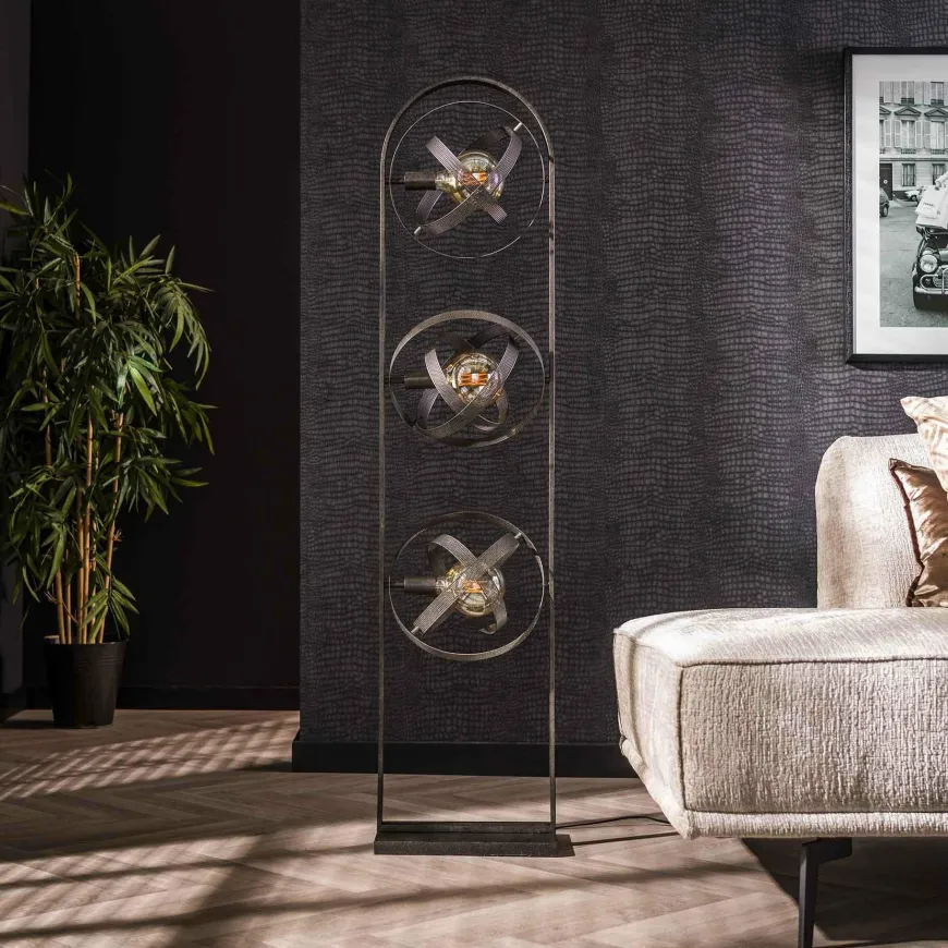 WoonStijl Vloerlamp 3L cosmos mesh
