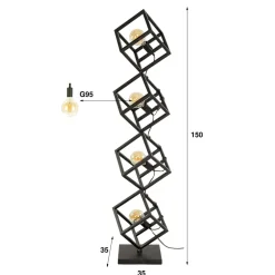 WoonStijl Vloerlamp 4L kubus