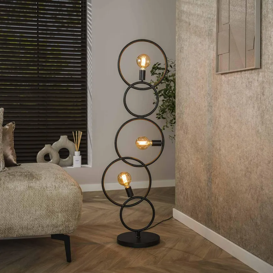 WoonStijl Vloerlamp 3L Loop