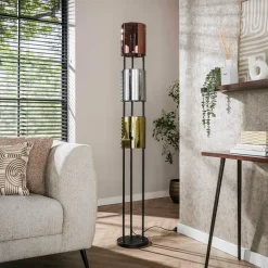 WoonStijl Vloerlamp 3L Lucente tricolore