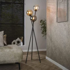WoonStijl Vloerlamp 3L Multi Globe