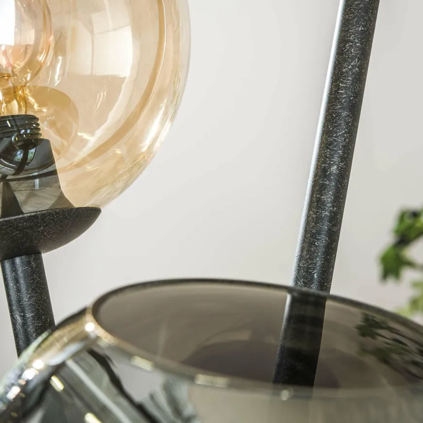 WoonStijl Vloerlamp 3L Multi Globe