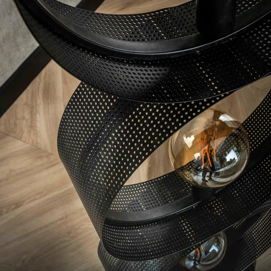 WoonStijl Vloerlamp 3L ring geperforeerd